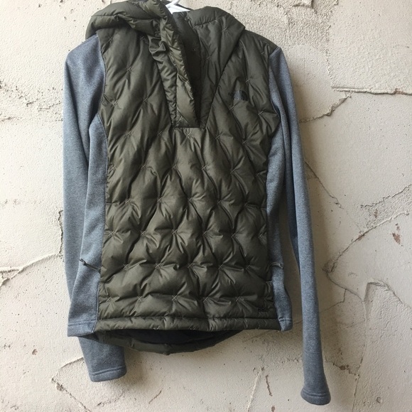 The North Face Taupe Mashover Down Pullover Hoodie Size S - Picture 3 of 9